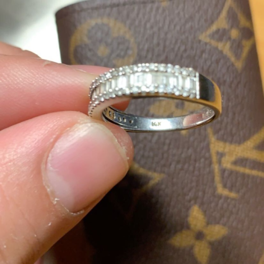 Diamond white gold 14K